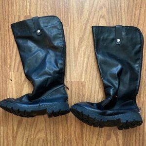 GUG Black Faux Leather Boots Size 5.5 Women